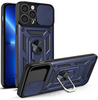 Hybrid Armor Camshield etui iPhone 13 Pro Max pancerny pokrowiec z osłoną na aparat niebieskie
