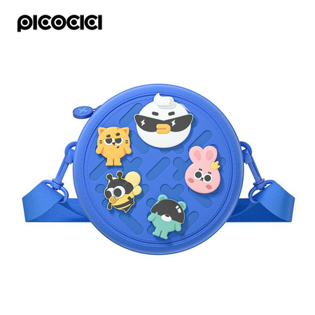 PICOCICI Mały okrągły plecak k36 niebieski