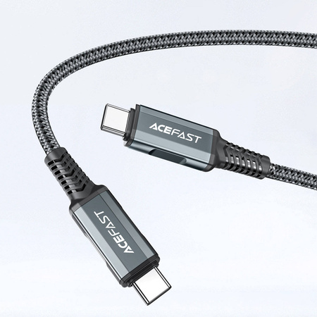 Acefast 2w1 ładowarka sieciowa GaN 65W USB Typ C / USB, adapter przejściówka HDMI 4K@60Hz (zestaw z kablem) czarny (A17 black)