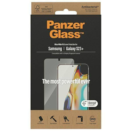 Szkło Hartowane SAMSUNG GALAXY S23+ PanzerGlass Ultra-Wide Fit Screen Protection (7323)