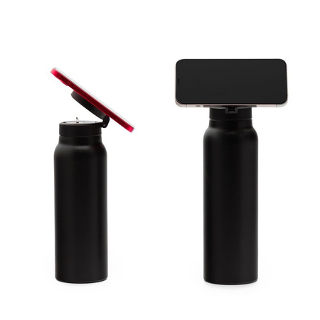 Butelka / bidon na wodę metal z uchwytem kompatybilnym z Magsafe 950ml czarny