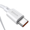 Baseus Superior kabel przewód USB Typ C - USB Typ C szybkie ładowanie Quick Charge / Power Delivery / FCP 100W 5A 20V 1m biały (CATYS-B02)