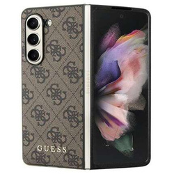 Oryginalne Etui SAMSUNG GALAXY Z FOLD 5 Guess Hardcase 4G Charms Collection (GUHCZFD5GF4GBR) brązowe