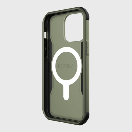 Raptic X-Doria Fort Case iPhone 14 Pro mit gepanzerter MagSafe-Hülle grün