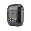 Original Case APPLE AIRPODS 1 / 2 Audi Leather Big Logo Cover (AU-AP-GT/D3-BK) black