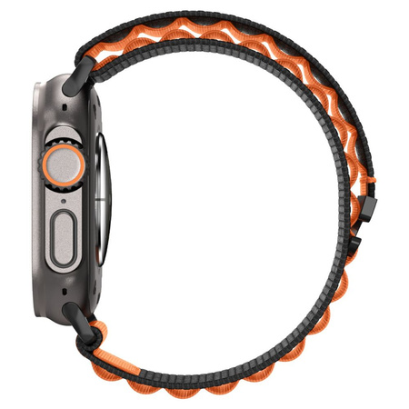 SPIGEN WBF1 BAND APPLE WATCH 6 / 7 / 8 / 9 / 10 / SE / ULTRA 1 / 2 (44 / 45 / 46 / 49 MM) BLACK/ORANGE