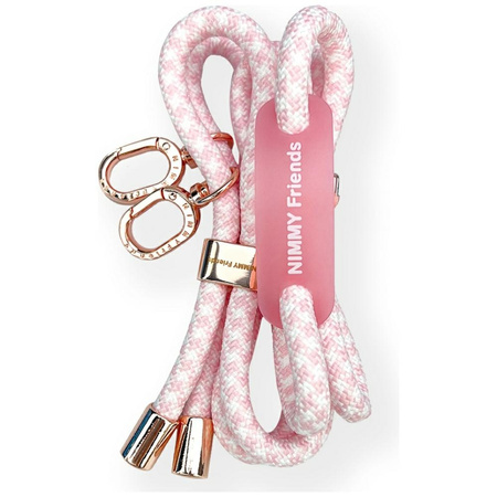 Zestaw crossbody + handstrap Nimmy Cool&Cute 2.0 różowy