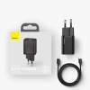 Baseus Super Si 1C szybka ładowarka USB Typ C 20 W Power Delivery + kabel USB Typ C - Lightning 1 m czarny (TZCCSUP-B01)