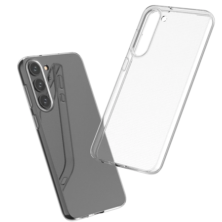 Ultraklare 0,5-mm-Hülle für Samsung Galaxy S23+, dünne Abdeckung, transparent