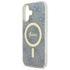 Original Case IPHONE 16 Guess Hardcase IML 4G MagSafe (GUHMP16SH4STB) blue