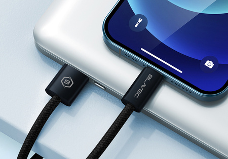 Blavec Kabel Candy oplot - USB na Lightning - 2,4A 2 metry (CCA-UL24B20) czarny