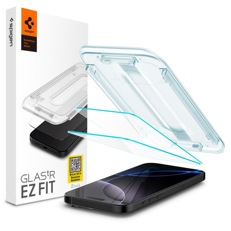 SZKŁO HARTOWANE SPIGEN GLAS.TR ”EZ FIT” 2-PACK IPHONE 16 PRO CLEAR
