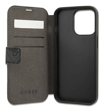 Guess etui do iPhone 13 Pro Max 6,7&quot; GUBKP13X4GMGGR szary book case 4G Big Metal Logo
