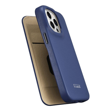 iCarer CE Premium Leather Folio Case for iPhone 14 Pro Max Flip Magnetic MagSafe Blue (WMI14220716-BU)