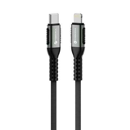 Kabel USB C do Lightning Forcell F-Energy PD 3A 27W Cafule 0,5 m C259 czarny