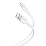 Kabel 2.1A 1m USB - USB-C XO NB212 biały