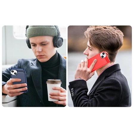Carbon Case etui iPhone 14 Plus elastyczny żelowy pokrowiec na tył plecki czarny