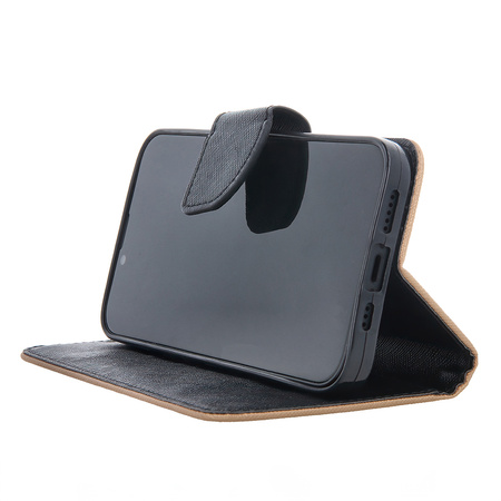 Etui Smart Fancy do iPhone 16 6,1&quot; czarno-złote