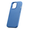 iCarer Litchi Premium Leather Case Leather Case iPhone 14 Pro Max Magnetic with MagSafe Light Blue (WMI14220712-LB)