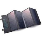 Choetech rozkładana ładowarka solarna słoneczna fotowoltaiczna 36W Quick Charge Power Delivery USB / USB Typ C (94 x 36 cm) szary (SC006)