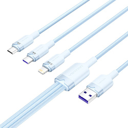 Kabel USB 2.0 A do 3w1 6A Vention CTRLG 1.5M (niebieski)
