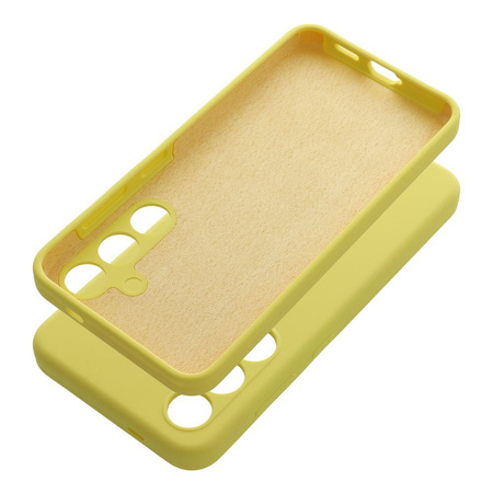 Futerał SILICONE 2mm do XIAOMI REDMI NOTE 14 Pro 4G żółty