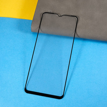 Szkło hartowane 9D do Xiaomi Redmi 12C / 10C / Poco C40 czarna ramka