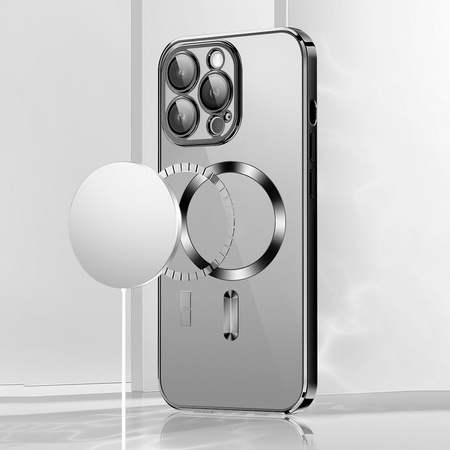 Vmax nakładka Electroplating Mag TPU do iPhone 16 Plus 6,7&quot; czarna