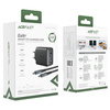 Acefast 2w1 ładowarka sieciowa GaN 65W USB Typ C / USB, adapter przejściówka HDMI 4K@60Hz (zestaw z kablem) czarny (A17 black)