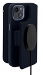 Decoded Abnehmbare Brieftasche – MagSafe-kompatible Lederschutzhülle für iPhone 14 Plus (Marineblau)