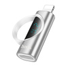 HOCO adapter Lightning (męski) do Typ C (żeński) z wyświetlaczem 2,4A 27W UA32B srebrny