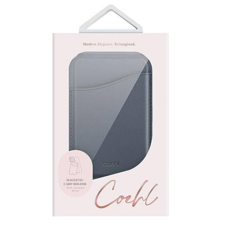 Magnetyczny Portfel z Lusterkiem i Podpórką UNIQ Coehl Esme ciemnoniebieski/sapphire blue