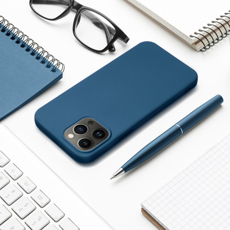 Futerał SILICONE do IPHONE 15 PLUS niebieski