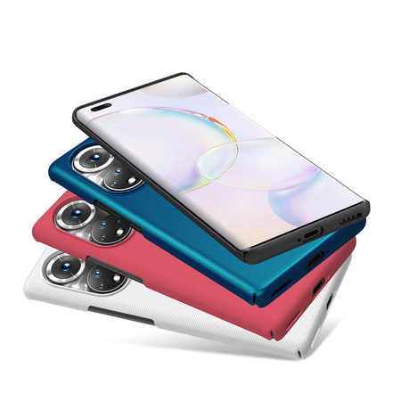 Nillkin Super Frosted Shield gehärtete Gehäuseabdeckung + Ständer Honor 50 Pro schwarz
