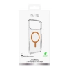Puro Lite Mag TPU+PC Case Compatible with MagSafe for iPhone 17 Pro Max - Transparent with Orange Ring