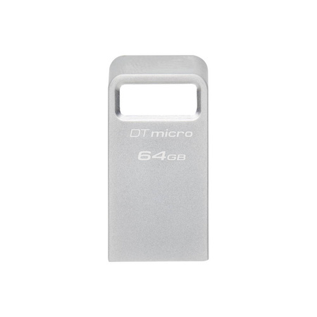 Kingston pendrive 64GB USB 3.0 / USB 3.1 DT Micro G2 metalowy srebrny