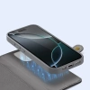 Dux Ducis Lawa iPhone 16 Pro Lederhülle mit abnehmbarer magnetischer Brieftasche - Grau