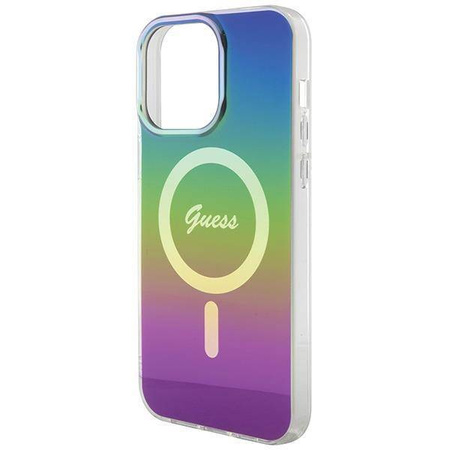 Guess IML Iridescent MagSafe case for iPhone 15 Pro - black