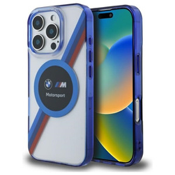 Oryginalne Etui BMW Motosport IML Circle MagSafe BMHMP16X23HTPUT do Iphone 16 Pro Max Przezroczysty