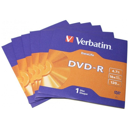 Płyta DVD-R Verbatim Daralife 4.7GB 1szt 16X 43844
