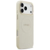 Guess Peony Hot Stamp MagSafe Hülle für iPhone 17 Pro Max – Beige