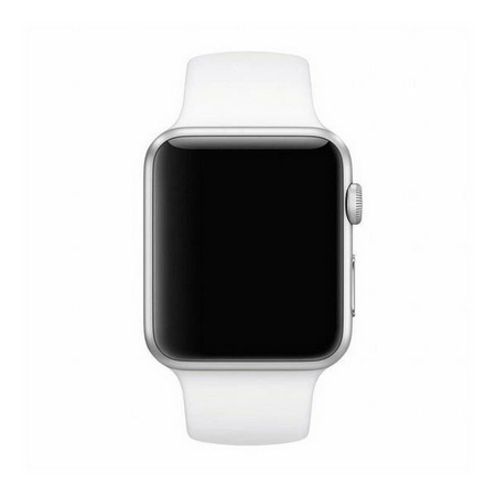 Mercury pasek Silicon Apple Watch 42/44/45 mm biały/white