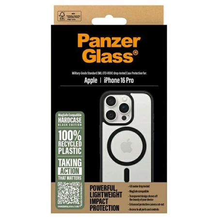 PanzerGlass HardCase iPhone 16 Pro 6,3&quot; schwarz/schwarz MagSafe 1302