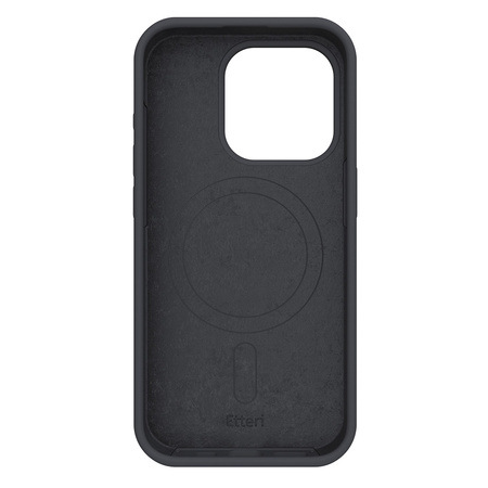 Nakładka Etteri Silicone Mag do iPhone 12 / 12 Pro 6,1" czarna