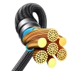 2-in-1-Kabel Joyroom Speedy-Serie SA21-1T2 USB-C - USB-C / Lightning 100 W 1,5 m schwarz
