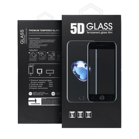 Szkło Hartowane 5D XIAOMI REDMI 10C Full Glue czarne