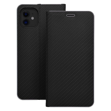 Kabura LUNA Book Carbon do IPHONE 7 / 8 / SE 2020 / SE 2022 czarny