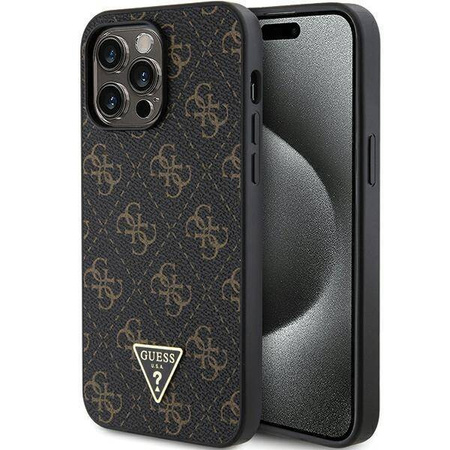 Oryginalne Etui GUESS hardcase 4G Triangle Metal Logo GUHCP14XPG4GPK do Iphone 14 Pro Max czarny