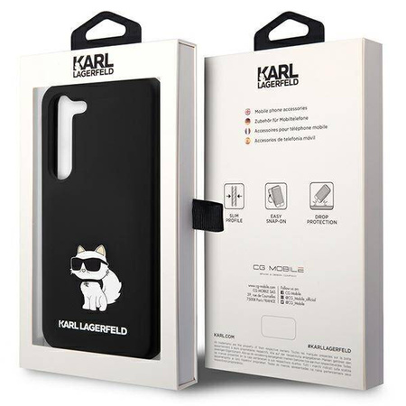 Karl Lagerfeld KLHCS24MSNCHBCK S24+ S926 hardcase czarny/black Silicone Choupette