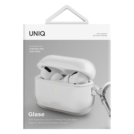 UNIQ etui Glase AirPods Pro 2 gen(2022/2023) przeźroczysty/glossy clear